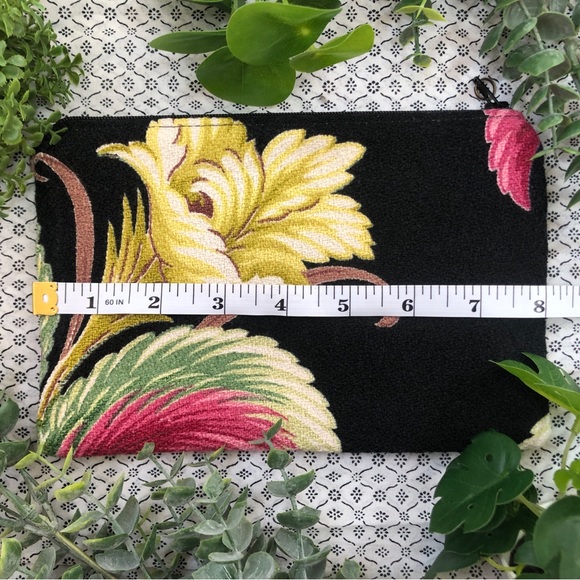 Colorful Floral Print Small Bag/Pouch - Picture 3 of 6